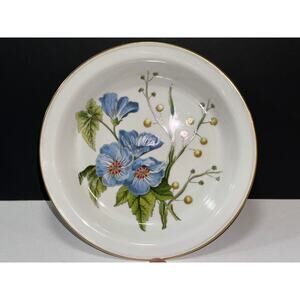 Vintage Spode England Lida & Acacia Stafford Flowers 10 Inch Pie Plate